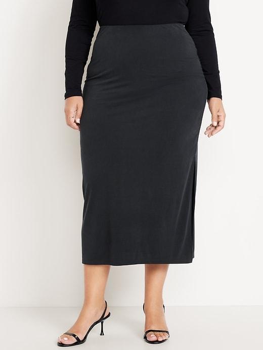 Ribbed Maxi Skirt Product Image