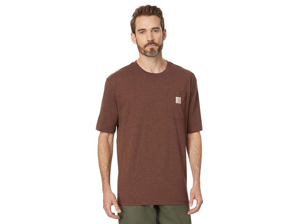 Carhartt Loose Fit Heavyweight Short-Sleeve Pocket T-Shirt (Mocha Heather) Men's T Shirt Product Image