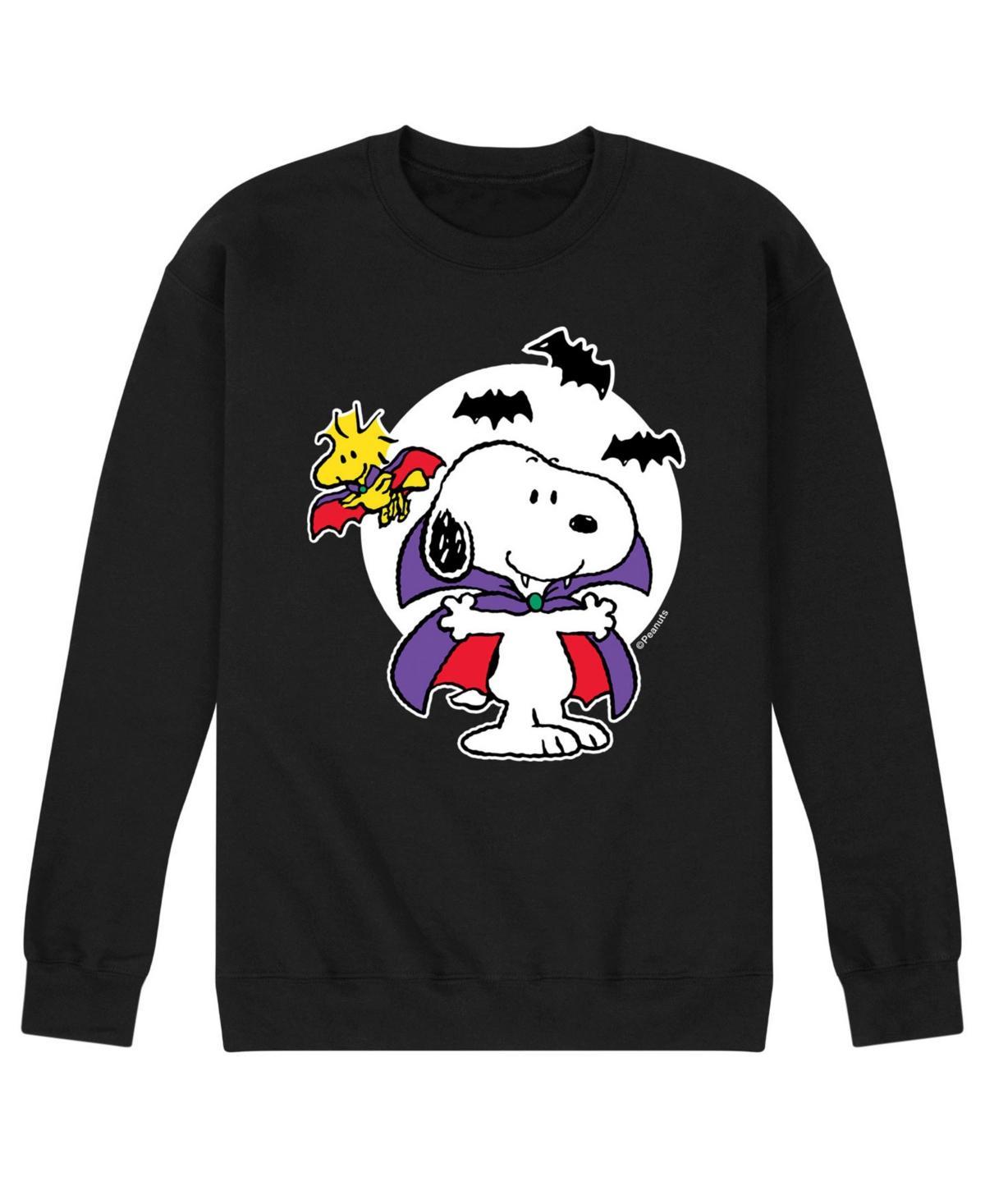 Airwaves Mens Peanuts Snoopy Vampire Fleece T-shirt Product Image