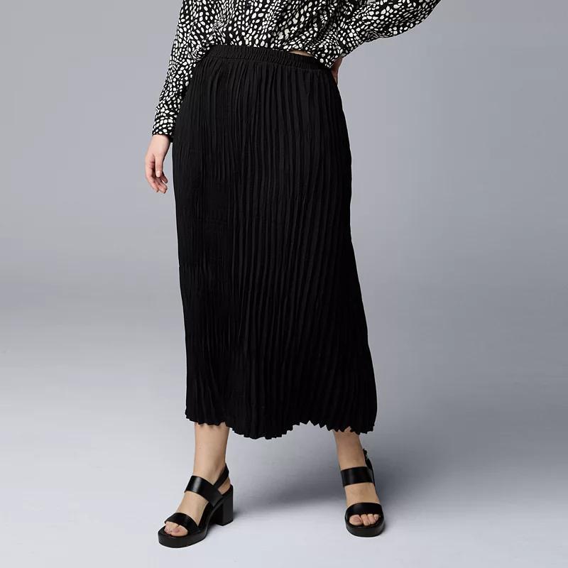 Womens Simply Vera Vera Wang Crinkle Maxi Skirt Product Image