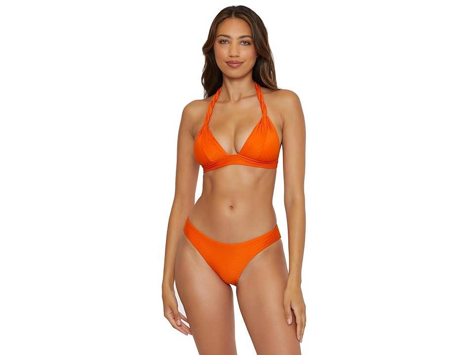 BECCA Catalonia Textured Hipster Bottom (Carrot) Women's Swimwear Product Image