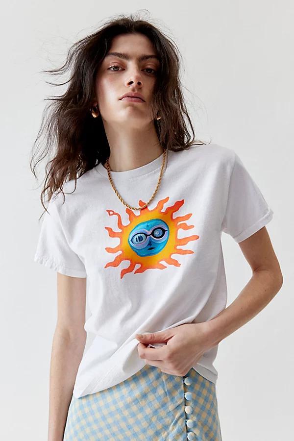 Boho Sun Art Slim Tee Womens at Urban Outfitters Product Image