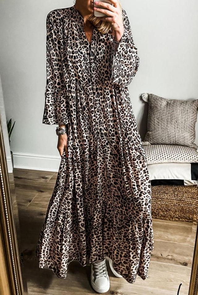 Leopard Tiered Maxi Product Image