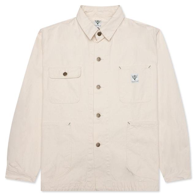 Coverall 10oz Cotton Canvas - Off White Male Product Image