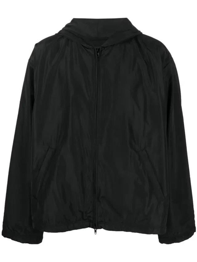 BALENCIAGA Nylon Zipped Jacket In Black Product Image