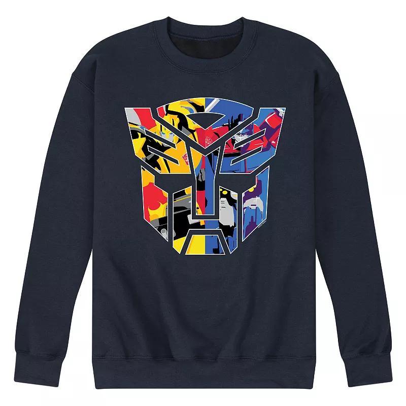 Mens Transformers Logo Fleece Sweatshirt Blue Product Image