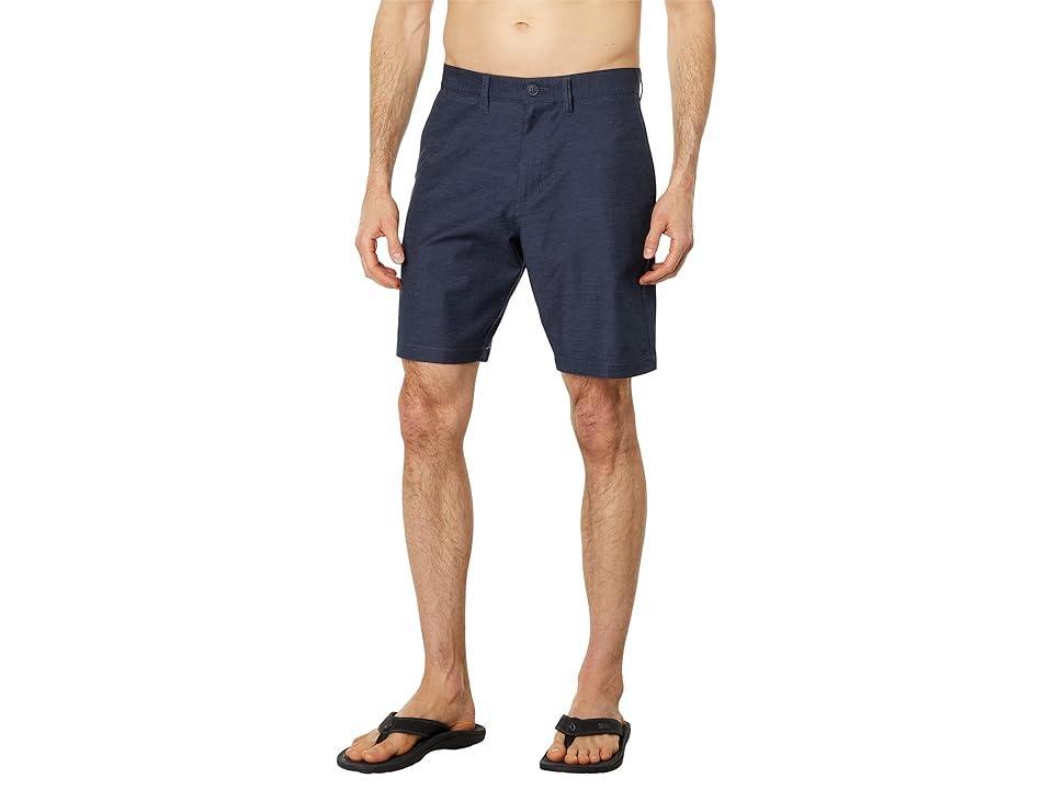 RVCA Back In 19 Hybrid Shorts (Denim Heather) Men's Shorts Product Image