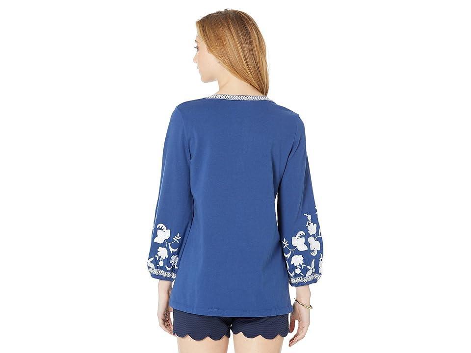 Lilly Pulitzer Kacia Knit Tunic (Oyster Bay ) Women's Clothing Product Image