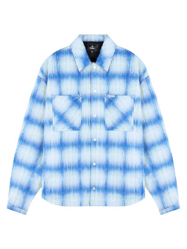 Mens Textured Plaid Overshirt Product Image