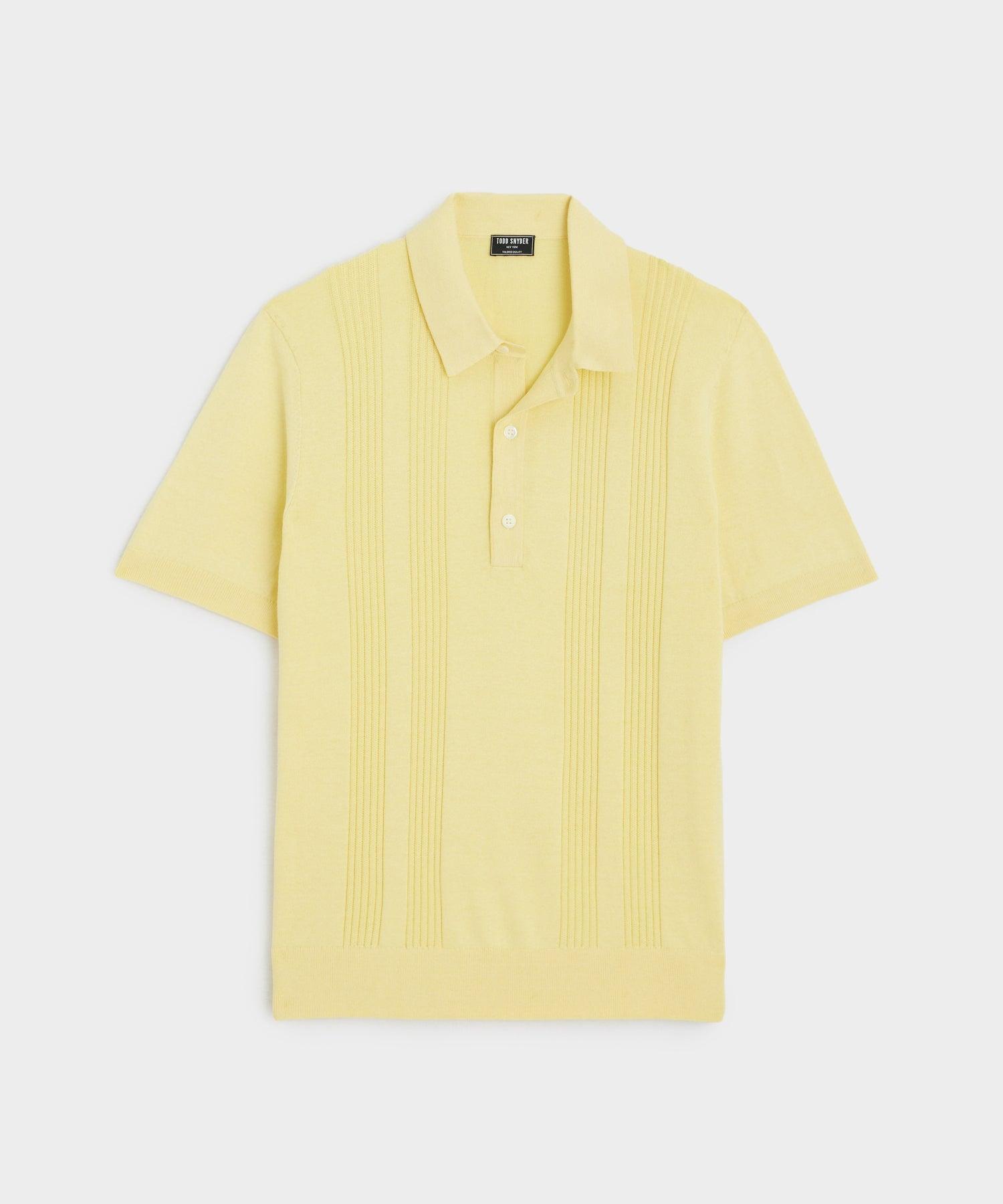 Silk Cotton Ribbed Polo Product Image