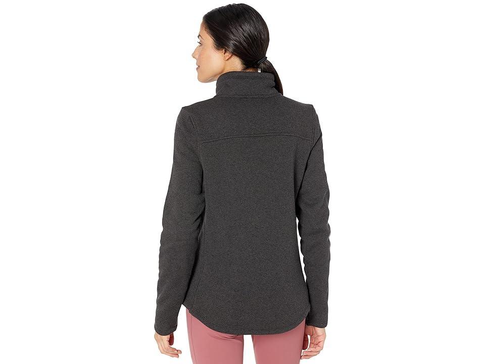 The North Face Crescent 1/4 Zip Pullover (TNF Black Heather) Women's Clothing Product Image