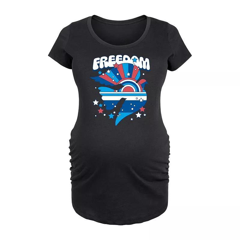 Maternity Freedom Dove Graphic Tee, Womens Product Image