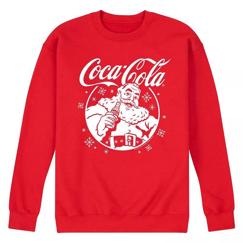 Mens Coca-Cola Santa Claus Fleece Sweatshirt Product Image