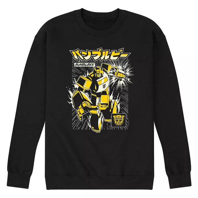 Mens Transformers Bumblebee Fleece Sweatshirt Product Image