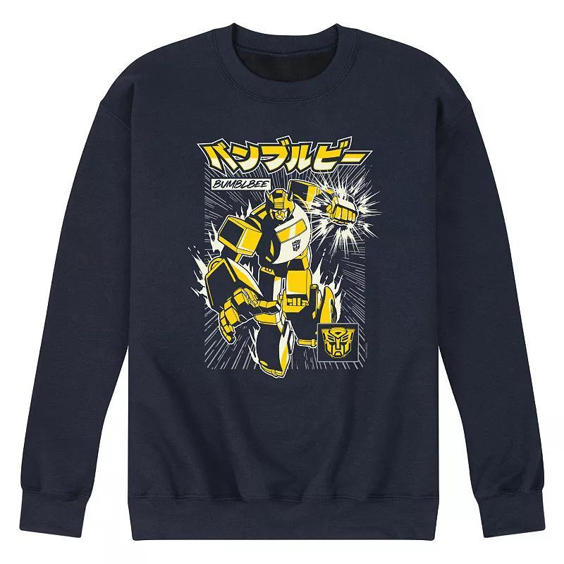 Mens Transformers Bumblebee Fleece Sweatshirt Product Image