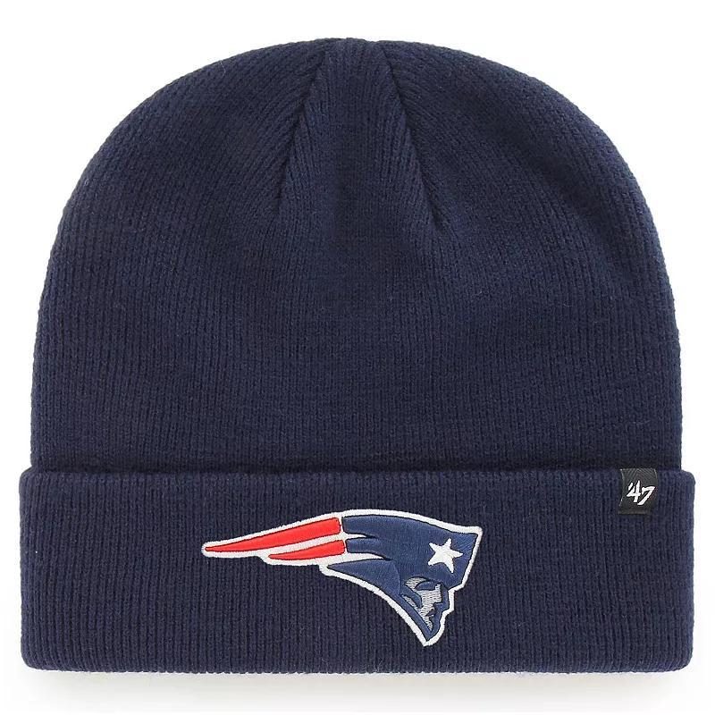 Mens 47 New England Patriots Primary Basic Cuffed Knit Hat, Blue Product Image