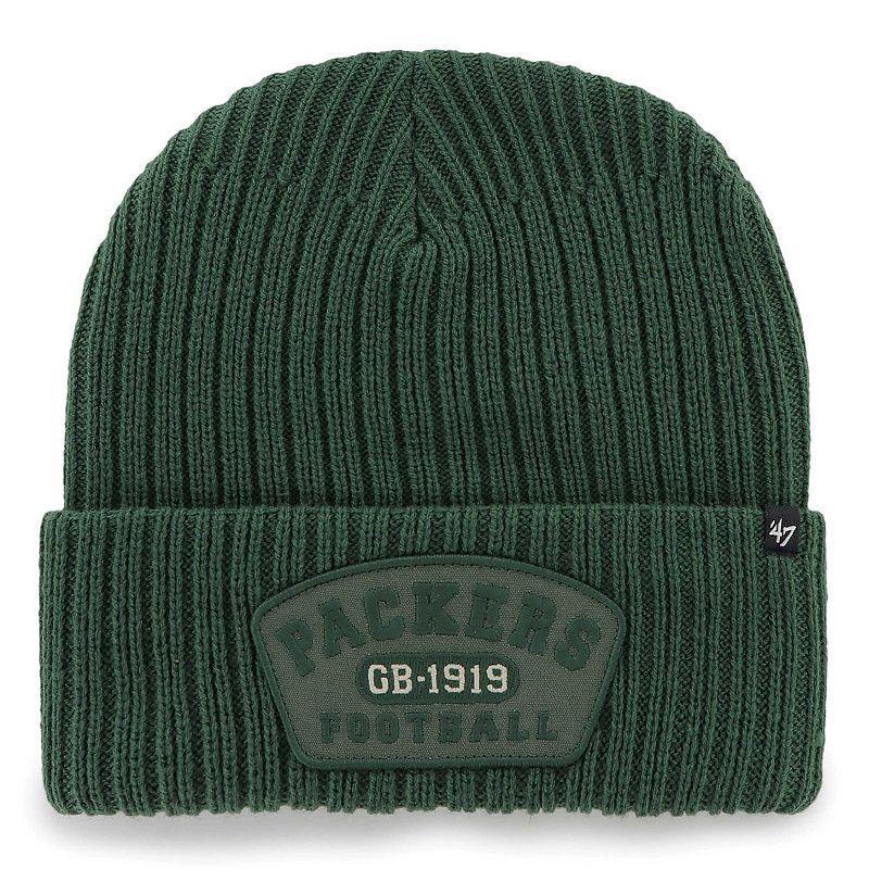 Mens 47 Brand Green Green Bay Packers Ridgeway Cuffed Knit Hat Product Image