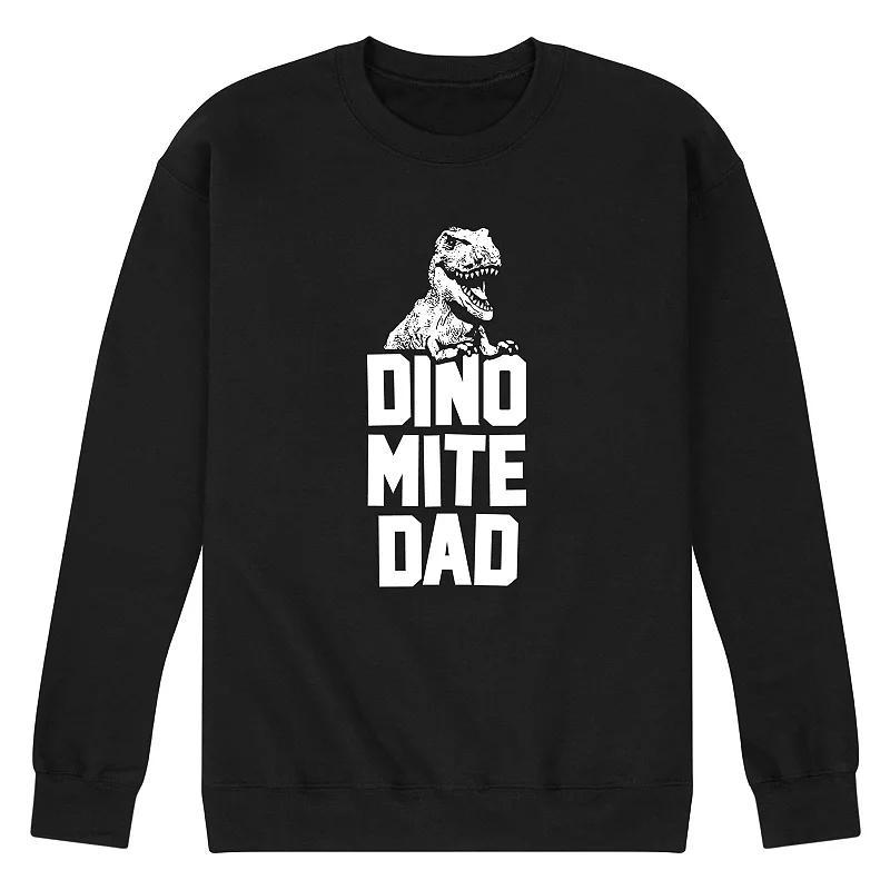 Mens Dinomite Dad Tyrannosaurus Rex Graphic Sweatshirt Product Image