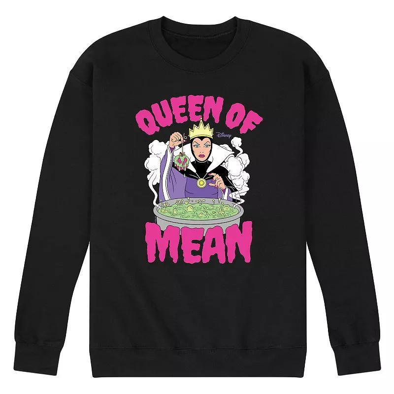 Disney Villains Mens Queen Of Mean Fleece Graphic Tee Blue Product Image