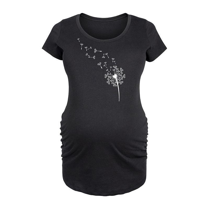 Maternity Dandelion Seeds Graphic Tee, Womens Product Image