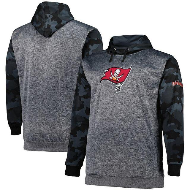 Mens Fanatics Branded Heather Charcoal Tampa Bay Buccaneers Camo Pullover Hoodie Product Image