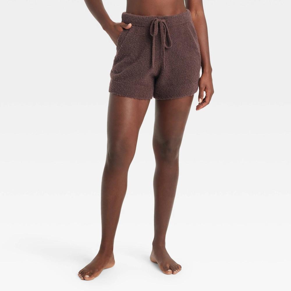 Womens Sweater Shorts - Auden Brown L Product Image