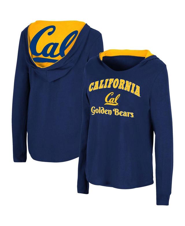 Womens Colosseum Cal Bears Catalina Hoodie Long Sleeve T-Shirt Blue Product Image