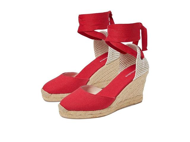 Soludos Marseille Wedge Espadrille (Flamenco Red) Women's Sandals Product Image