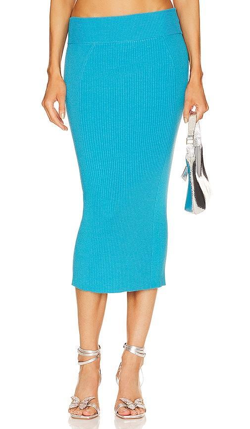 Jaclyn Mixed Rib Midi Skirt Product Image