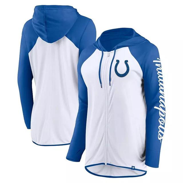 Womens Fanatics /Royal Indianapolis Colts Script Full-Zip Hoodie Product Image