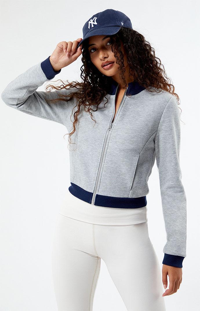 Women's Mock Neck Zip Up Jacket Product Image