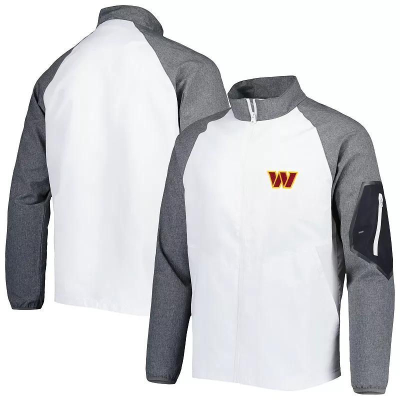 Mens Dunbrooke White Washington Commanders Hurricane Raglan Full-Zip Windbreaker Jacket Product Image