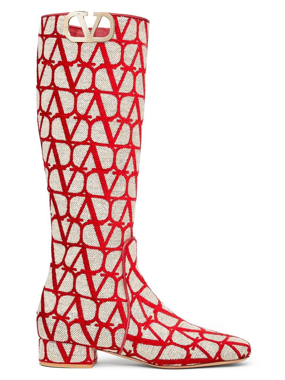 Womens Vlogo Type Boots In Toile Iconographe Product Image