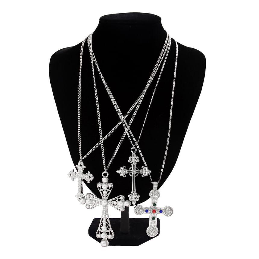 Cross Pendant Necklace Set (Various Designs) Product Image