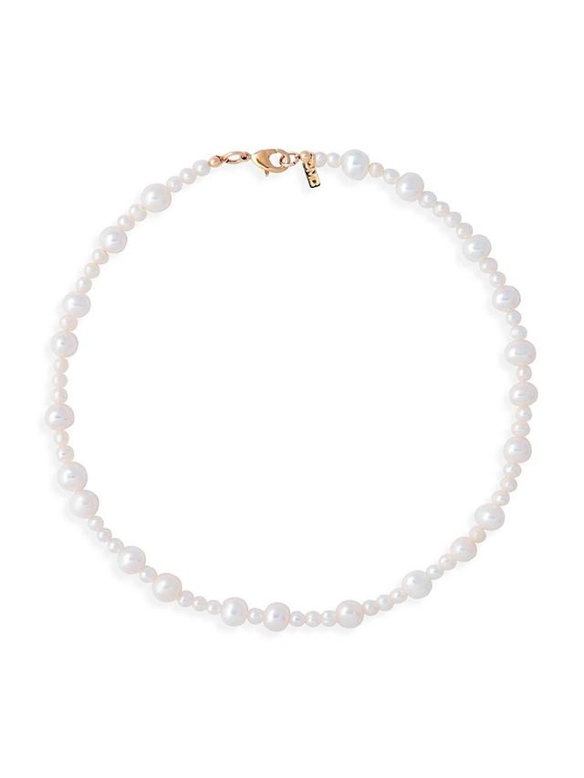 Womens Lottie 14K-Gold-Plated & Freshwater Pearl Necklace Product Image