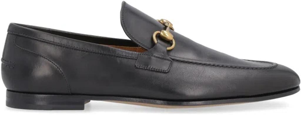 GUCCI Leather Jordaan Loafers In Black Product Image