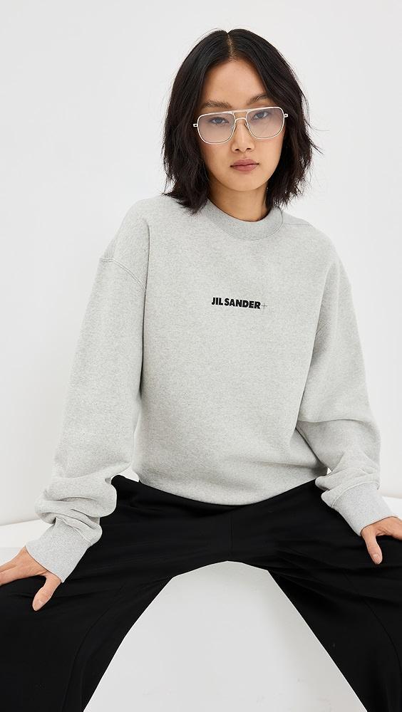 Jil Sander Long Sleeve Logo Sweatshirt | Shopbop Product Image