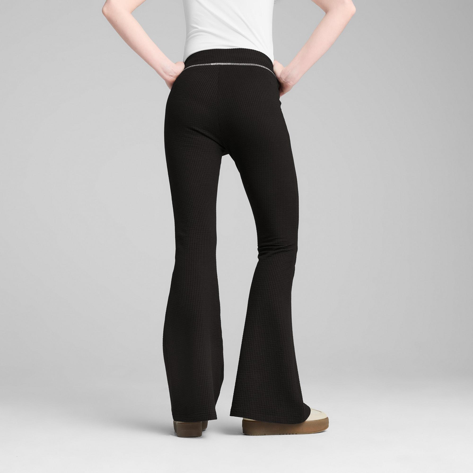 DARE TO Women's Textured Flared Leggings Product Image