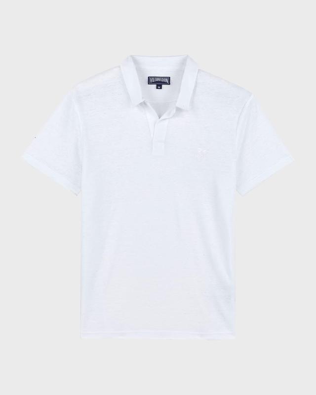 Mens Pyramid Linen Polo Shirt Product Image