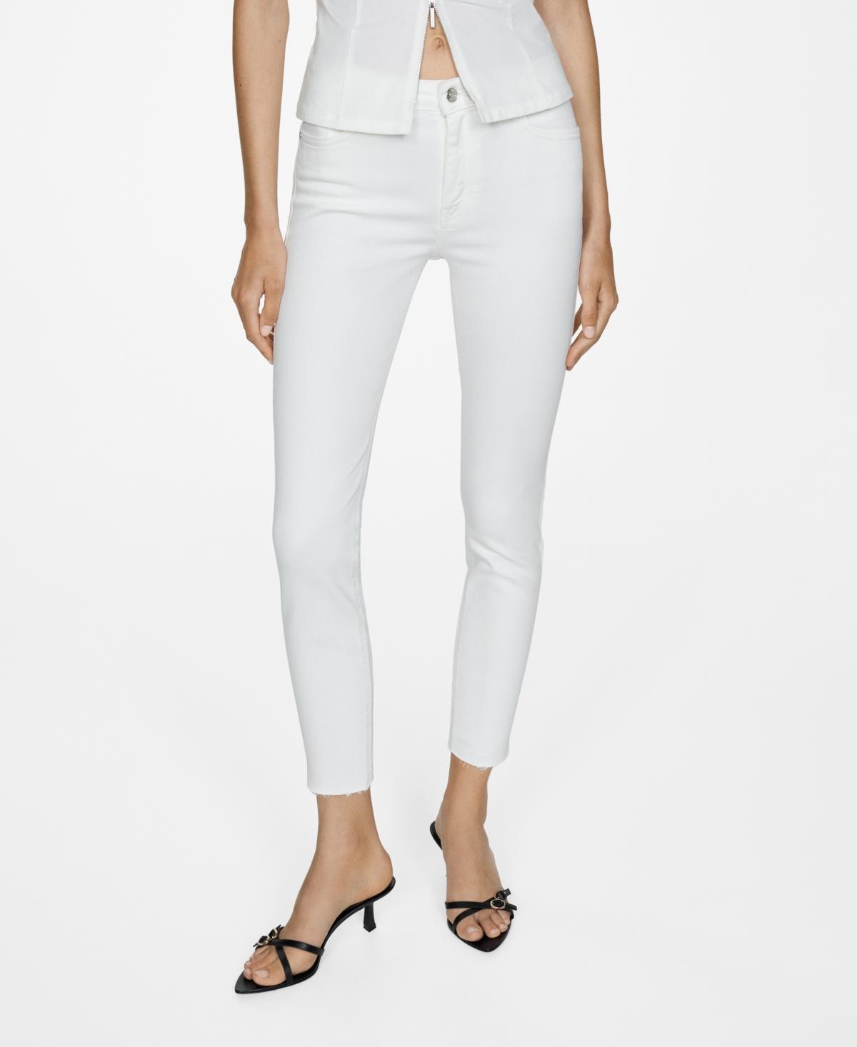 Mango Womens Skinny Cropped Jeans Product Image