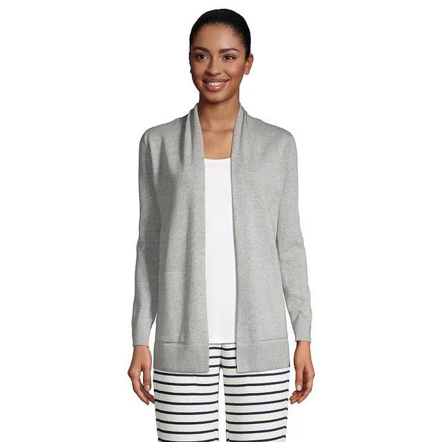 Womens Lands End Open-Front Long Cardigan Sweater Product Image