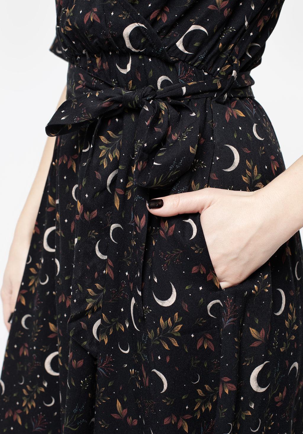 Sickle Moon Mini Wrap Dress Product Image