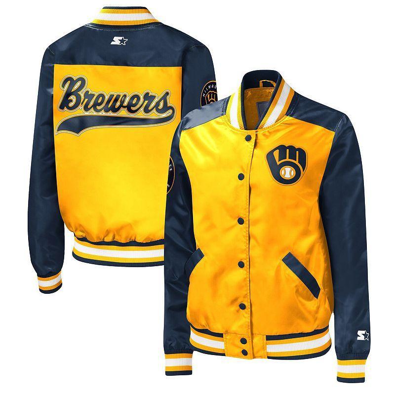 Womens Starter Milwaukee Brewers The Legend Full-Snap Jacket Product Image