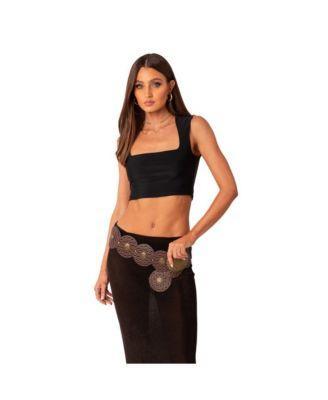 Women's Square Neck Sleeveless Crop Top product image