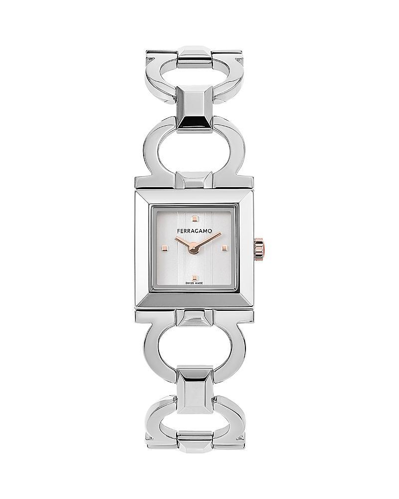 FERRAGAMO Double Gancini Square Bracelet Watch, 25mm Product Image