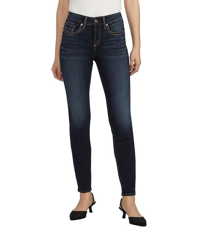 Silver Jeans Co. Suki Mid Rise Dark Wash Skinny Jeans Product Image