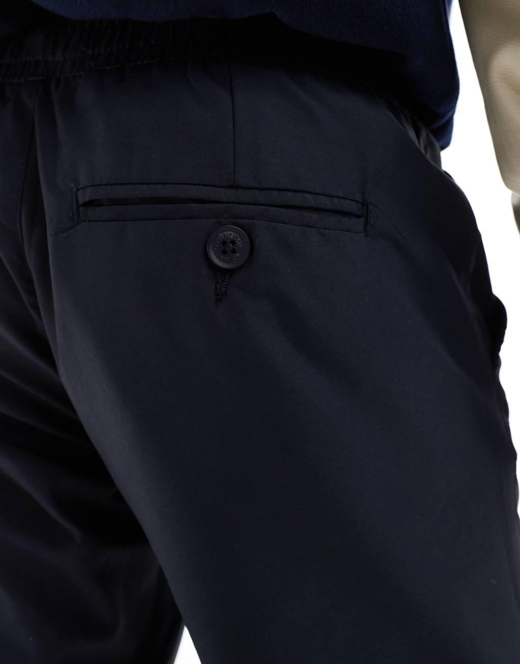 French Connection utility tech cuffed pants in navy Product Image