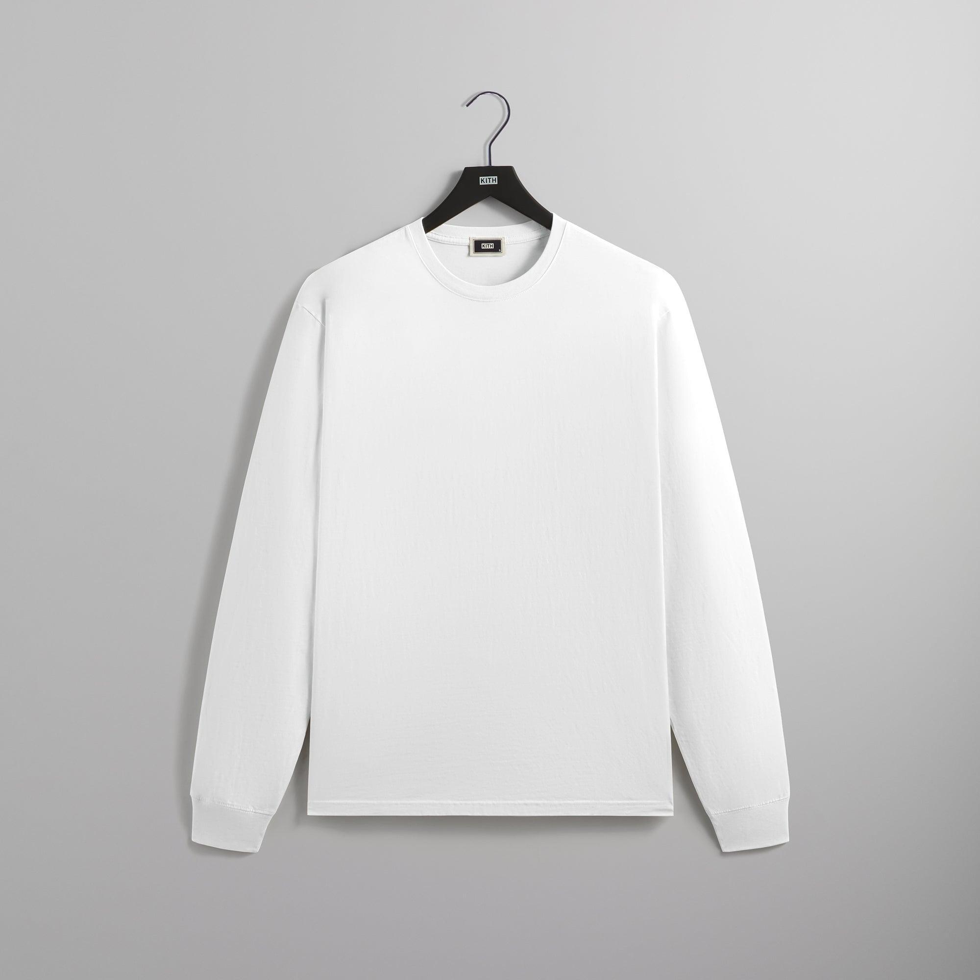 Kith Long Sleeve Vintage Tee - White Male Product Image