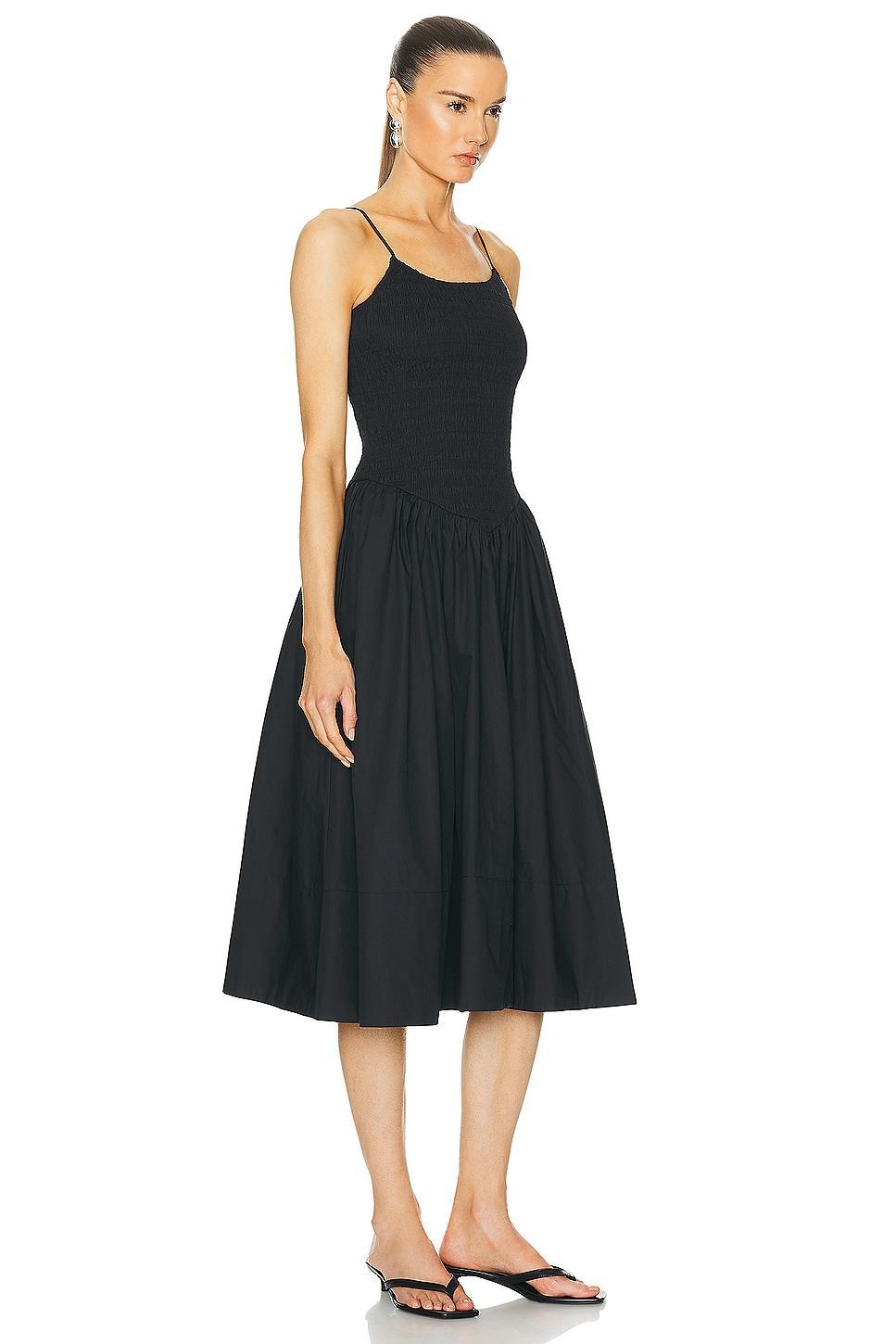 L'Academie by Marianna Armanda Poplin Midi Dress Black. (also in M). Product Image