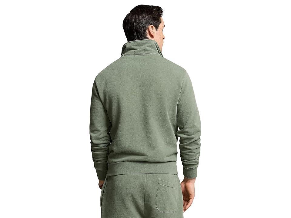 Polo Ralph Lauren Loopback Fleece Quarter-Zip Sweatshirt (Cargo ) Men's Sweatshirt Product Image